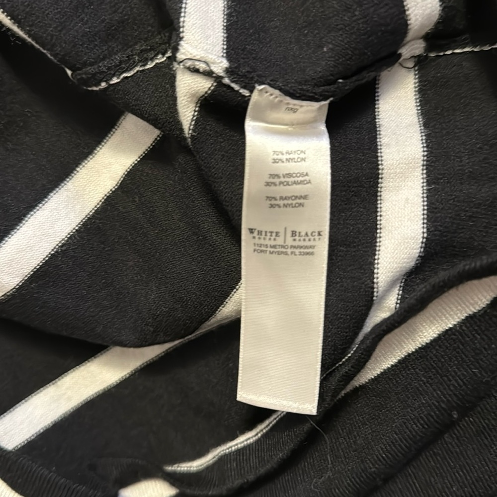 WHBM 3/4 sleeve lightweight striped tunic sweater - Picture 7 of 7